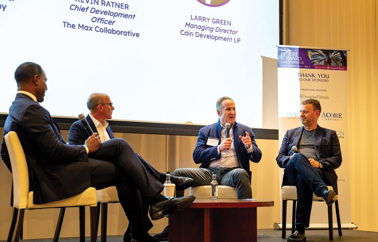 From left, Cedric Bobo of Project Destined, Larry Green of Cain International, Chris Meany of Wilson Meany, and Kevin Ratner of the Max Collective.