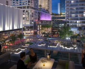 Miami Worldcenter's World Square.