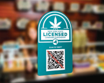 The state revealed signage that will be used to help customers identify legal cannabis dispensaries on Thursday.