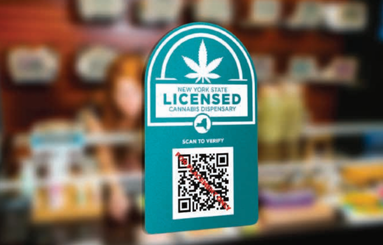 The state revealed signage that will be used to help customers identify legal cannabis dispensaries on Thursday.