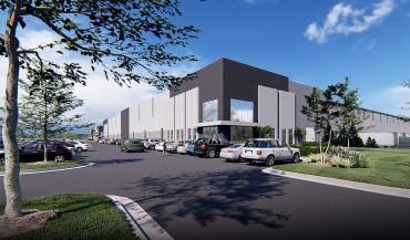 A rendering for thje planned South Port Commerce Center in Little Rock, Ark. 