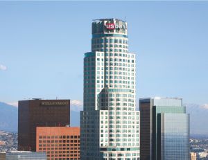 The 1,018-foot-tall U.S. Bank Tower the second-tallest building in Los Angeles.