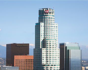 The 1,018-foot-tall U.S. Bank Tower the second-tallest building in Los Angeles.