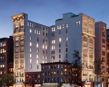 The 11-story building at 88 University Place.