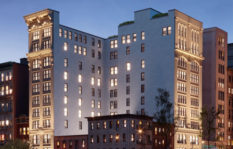 The 11-story building at 88 University Place.