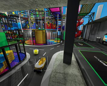 A rendering of the interior of the CompletePlayground at 30 Broad Street.