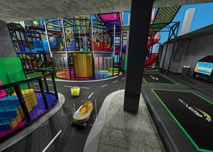 A rendering of the interior of the CompletePlayground at 30 Broad Street.