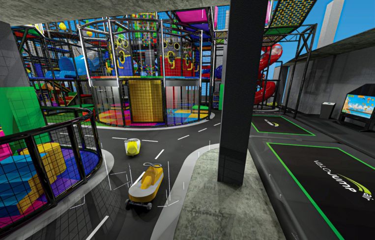 A rendering of the interior of the CompletePlayground at 30 Broad Street.