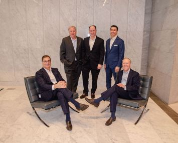 From left to right: Sitting: Eric West, Phillip McCarthy; Standing: Rich Lane, Keith Foery and Michael Goldman.