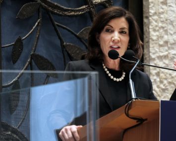 Gov. Hochul at an event in New York City in December 2022.