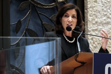 Gov. Hochul at an event in New York City in December 2022.