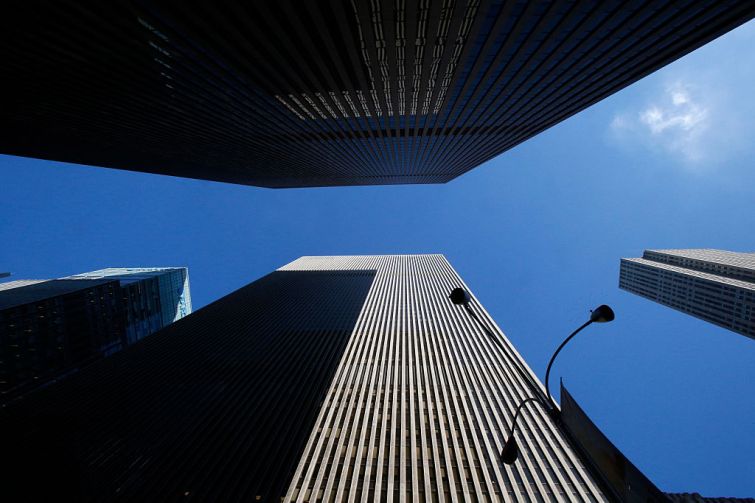 New York City office buildings.