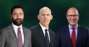 From left to right, Hines' Jason Alderman, Andrew McGeorge and Sean Sacks.