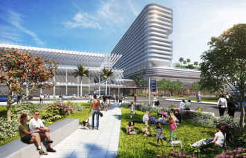 The planned hotel.