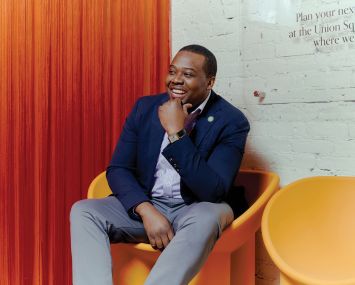Chris Alexander, executive director Office of Cannabis Management for New York, inside Union Square Travel Agency dispensary on Feb. 23, 2023.