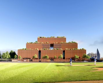 Samson Stage's new studio project at 744 Clinton Street will include public green space.