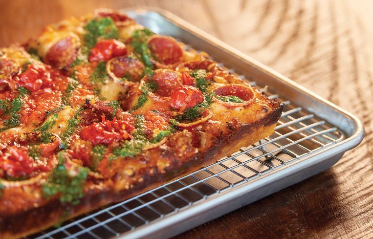 Emmy Squared's Detroit-style 'za.