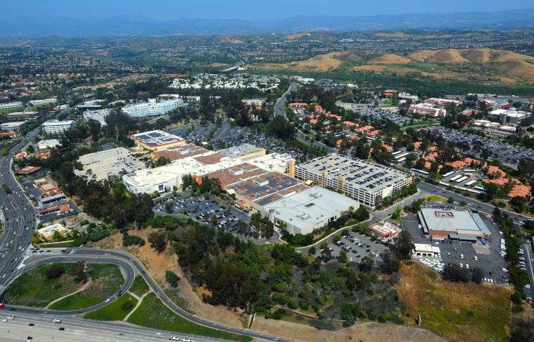 Aerial view of The Shops at Mission Viejo in Orange County, Calif., in May 2017. (Photo by Jeff Gritchen/Digital First Media/Orange County Register via Getty Images)