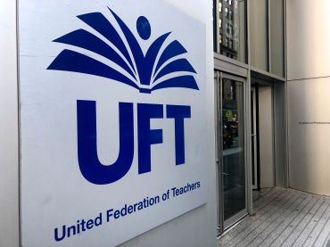 United Federation of Teachers, UFT, building, Lower Manhattan, New York City. (Photo by: Lindsey Nicholson/UCG/Universal Images Group via Getty Images)