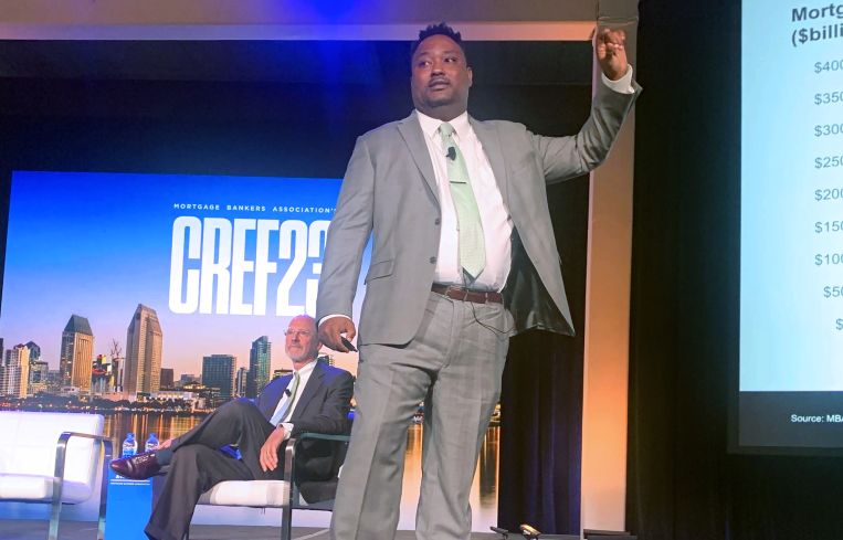 Reggie Booker speaks at MBA CREF 2023