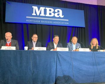 PANELISTS DURING THE “Debt Funds/Alternative Lending: How It's Changed the Way We Do Business” session HELD AT AT THE MORTGAGE BANKERS ASSOCIATION‘S (MBA) CREF 2023 IN SAN DIEGO.