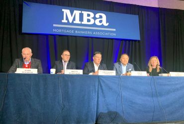 PANELISTS DURING THE “Debt Funds/Alternative Lending: How It's Changed the Way We Do Business” session HELD AT AT THE MORTGAGE BANKERS ASSOCIATION‘S (MBA) CREF 2023 IN SAN DIEGO.
