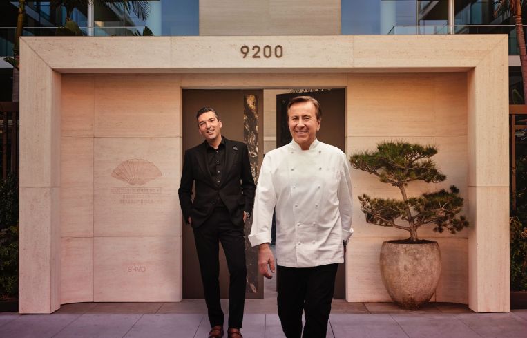 Chef and restaurateur Daniel Boulud, right, and Sebastien Silvestri, CEO of Boulud’s Dinex.