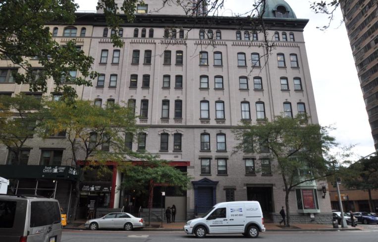 The white building at 650 First Avenue.