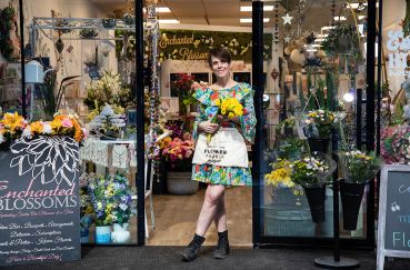 Florist Jennifer Marmorato in her Enchanted Blossoms Shop at Bell Works in Holmdel, N.J.
