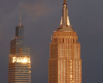 The Empire State Building, right, and the much younger One Vanderbilt.