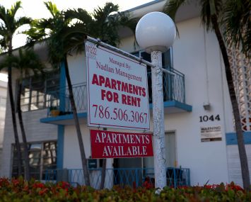Apartment building in Miami Beach.