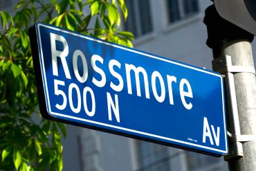Rossmore Avenue in Los Angeles.