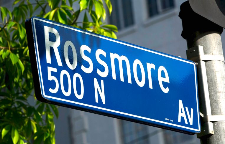 Rossmore Avenue in Los Angeles.