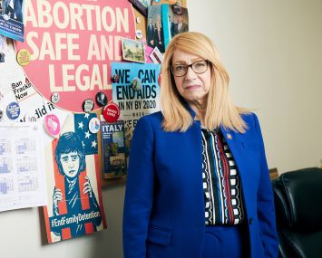 Assemblywoman Rosenthal at her office on West 72nd Street in March.