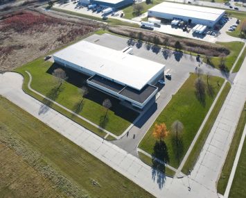 One of the light industrial properties in the 24-asset portfolio at 30860 Sierra Drive in Chesterfield Township, Mich.