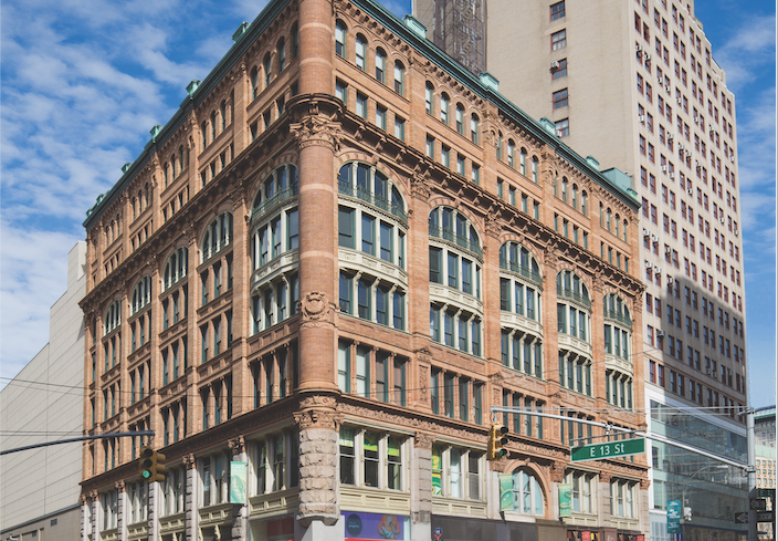 The eight-story building near Union Square at 841 Broadway.