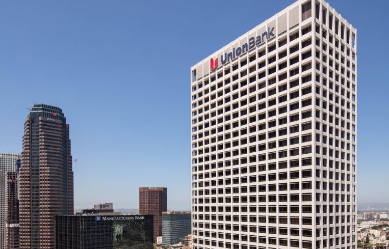 Union Bank Plaza was completed in 1967 at 445 South Figueroa Street in the Bunker Hill area, and was the first skyscraper in L.A. to be designated as a historic-cultural monument.