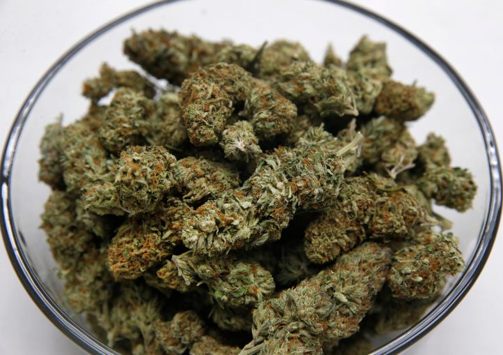 marijuana buds in a bowl