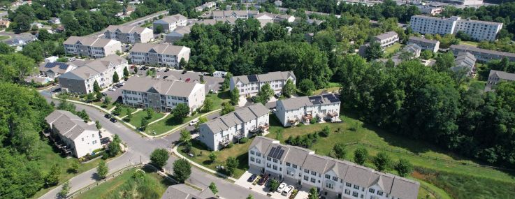 An aerial view of Mi-Place at West Rancocas in Mount Holly, N.J.