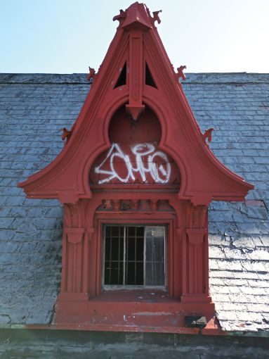As part of the renovation, Carter and Studio V hope to strip the red paint off the original copper station windows.