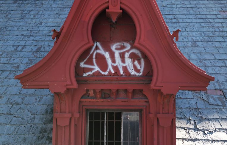 As part of the renovation, Carter and Studio V hope to strip the red paint off the original copper station windows.