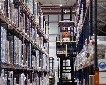 Logistics warehouse.
