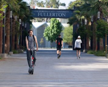 The campus at Cal State Fullerton.