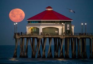 Huntington Beach Pier on April 5.