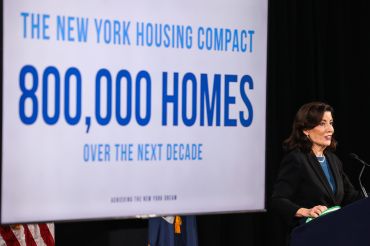 Gov. Hochul as recently as March was touting plans for 800,000 new homes.