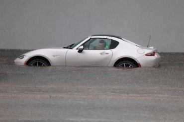 Wednesday's flooding in Dania Beach, Florida.