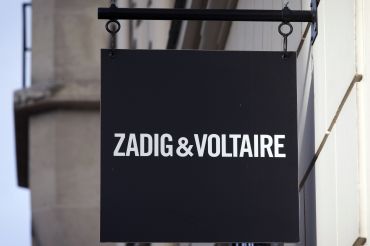 The Zadig & Voltaire store name is pictured above the facade of a shop, on December 26, 2012 in Paris.         