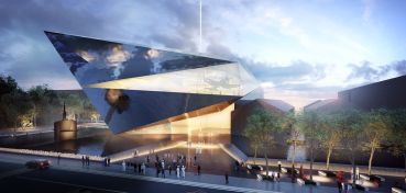 The DLR Group's entry for the new national museum for the U.S. Navy.