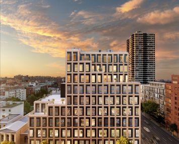 A rendering of the new Labs on 121, one of the few new construction life science buildings in NYC.