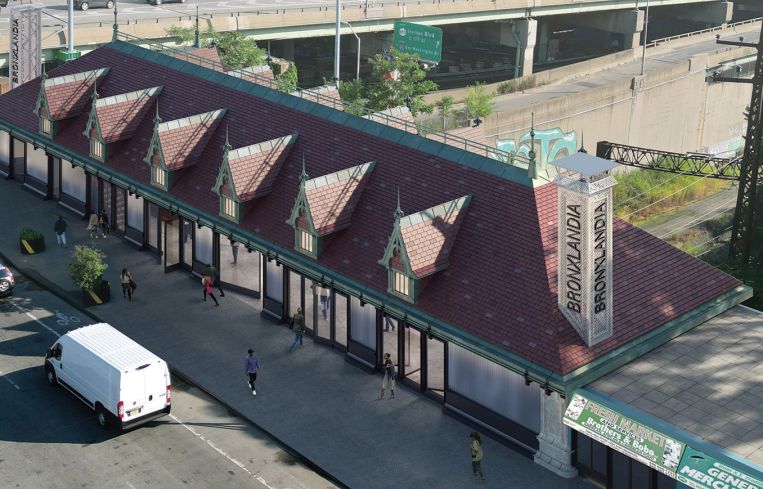 A rendering of the proposed Hunts Point station renovation.